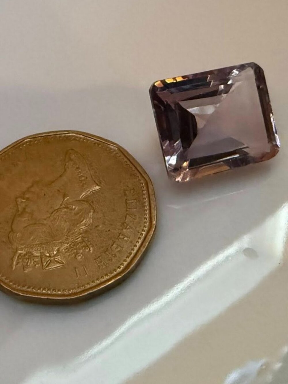 Octagon Cut Natural Unheated Top Pink Amethyst Bolivia 19.33 Ct 17x14mm Gemstone